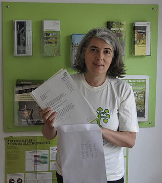 Christine Hertrich, Abgabe Stellungnahme Planung Muna