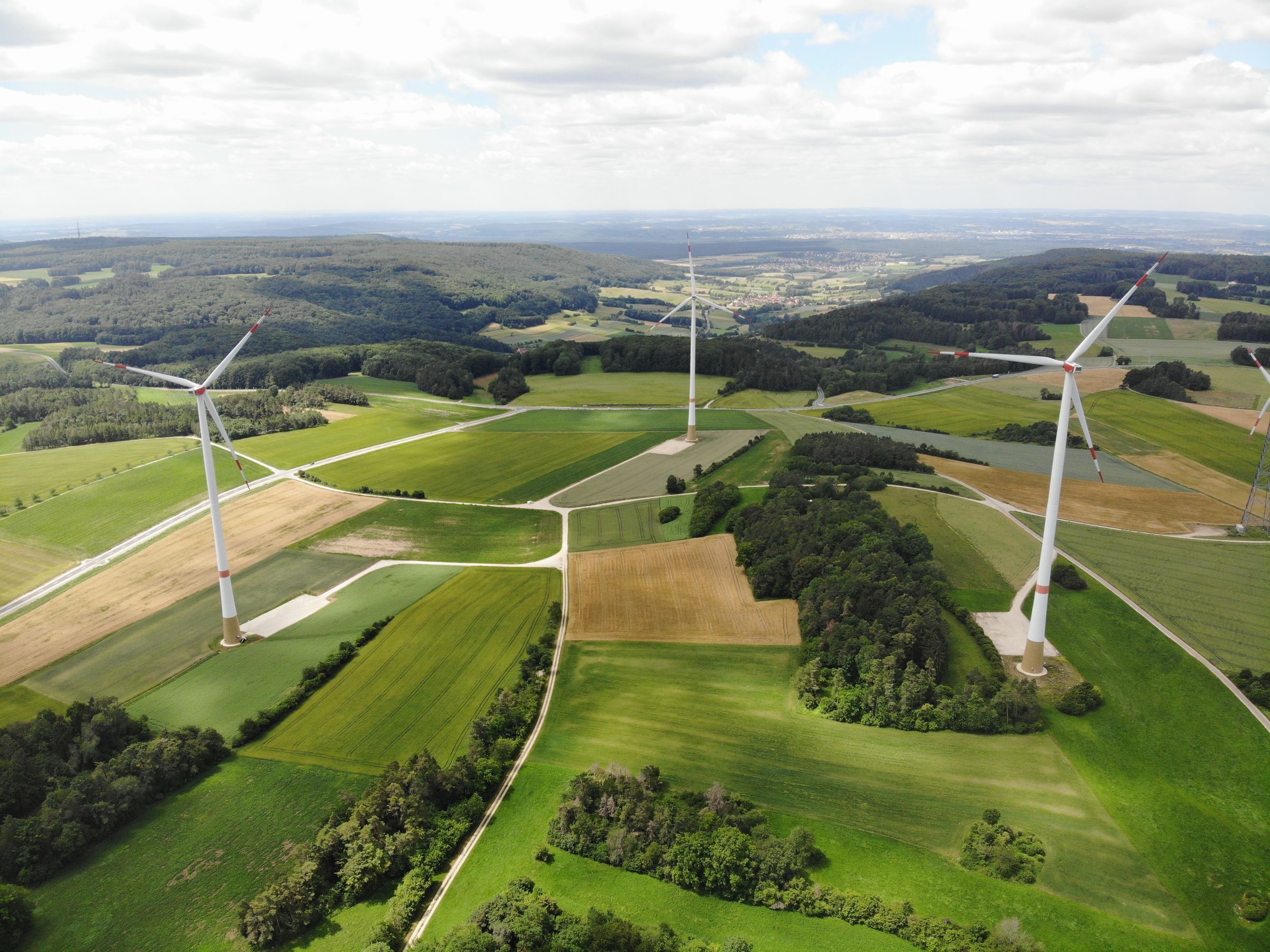 Windräder erzeugen Ökostrom Ökostrom von Windrädern